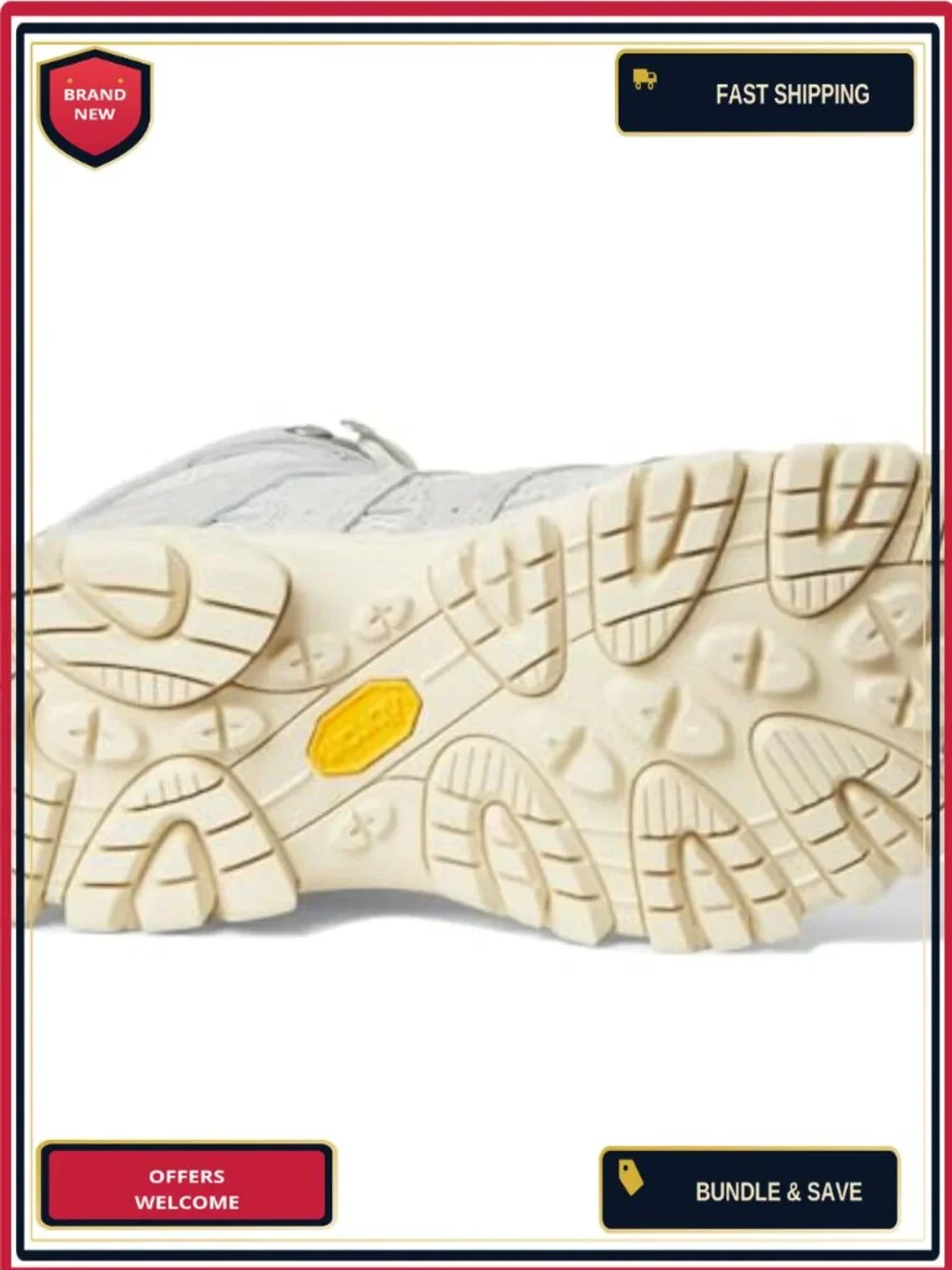 Waterproof Leather Hiking Boots for Women, Breathable, Cushioned, Vibram
